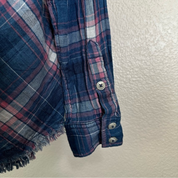Free People We the Free Seeking Starlight Oversized Plaid Button Down, Size XS - Picture 11 of 13